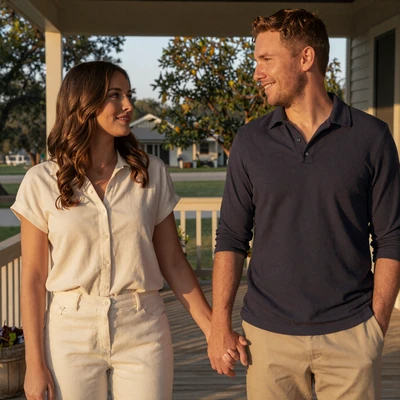 Happy military couple Megan & Caleb from Fort Hood, Texas