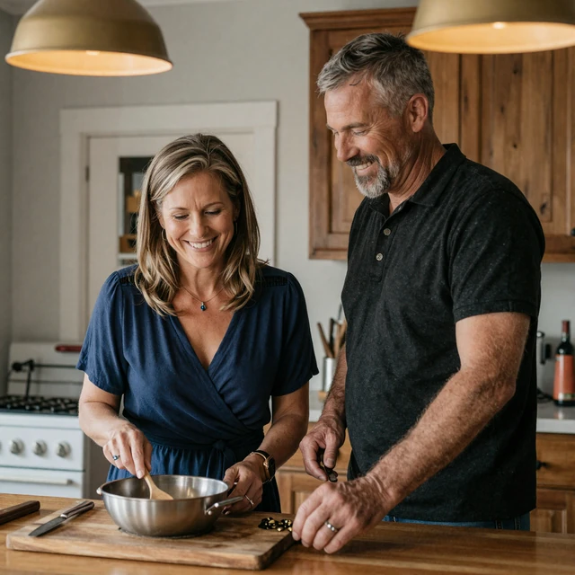 Happy military couple Diane & Carl (USMC Veteran) from Athens, Georgia