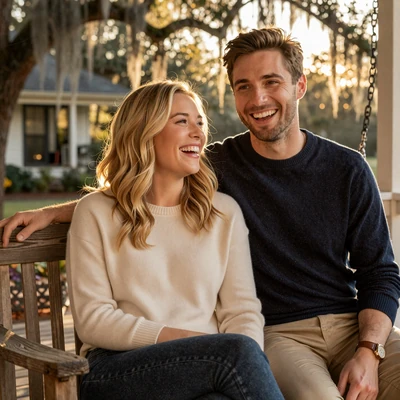 Happy military couple Hannah & Tyler from Savannah, Georgia