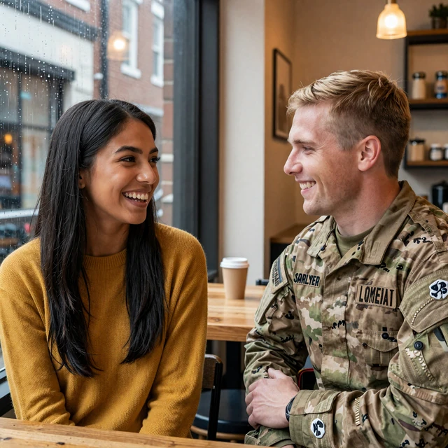 Happy military couple Isabella & Tomas (Army Infantry) from Richmond, Virginia